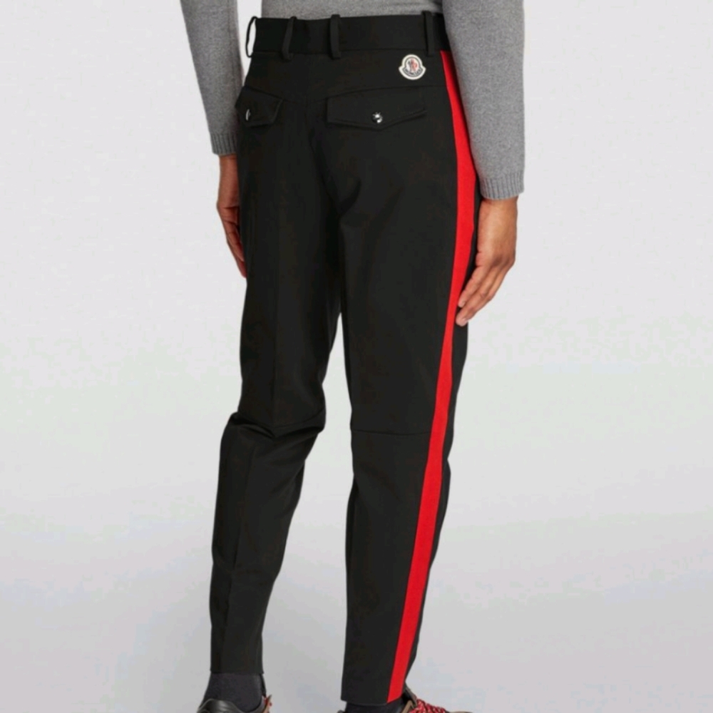 MONCLER Red Stripe Dress Pants